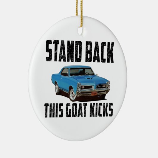 Achteruit deze geit. keramisch ornament (Rechts)