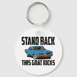 Achteruit deze geitenkicks sleutelhanger