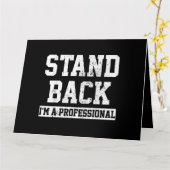 Achteruit, ik ben een professional kaart (Gele Bloem)