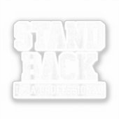 Achteruit, ik ben een professional sticker (Voorkant)
