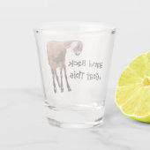 Achteruit, ik ga dit doen shot glas (Achterkant)