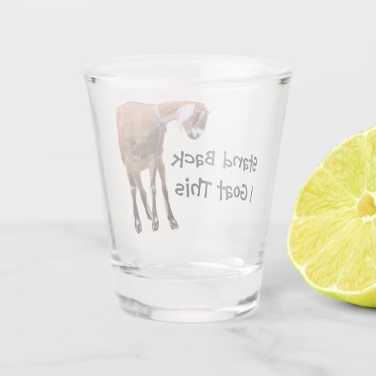 Achteruit, ik ga dit doen shot glas (Achterkant)