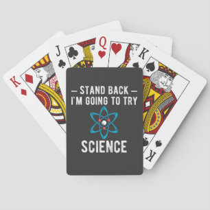 Achteruit Ik ga Wetenschap proberen, ik ga het doe Pokerkaarten