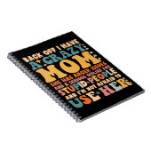 Achteruit Ik heb een gekke moeder ze heeft woede p Notitieboek (Rechterzijde)