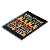 Achteruit, ik heb een gekke nana notitieboek (Linkerzijde)