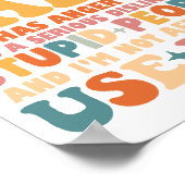 Achteruit, ik heb een gekke nana poster (Hoek)