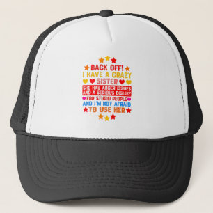 Achteruit! Ik heb een luie zuster - grappige Kinde Trucker Pet