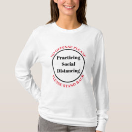 Achteruit in de praktijk brengen van sociale vervo t-shirt