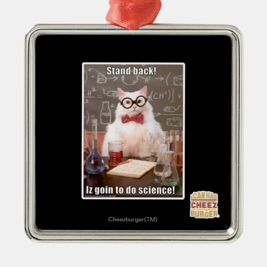 Achteruit! Metalen Ornament (Voorkant)