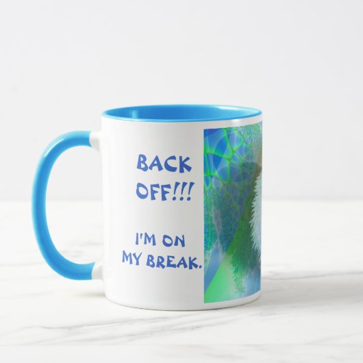 Achteruit! Mok (Links)