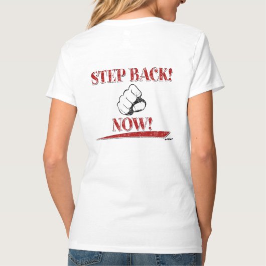 ACHTERUIT! NU! Rood - terug T-shirt (Achterkant)