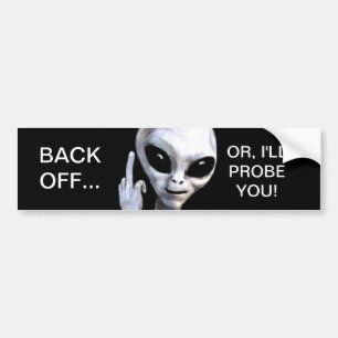 Achteruit... Of, ik zal je bewijzen - Bumpersticker