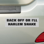Achteruit of kijk me schudden bumpersticker (Op auto)