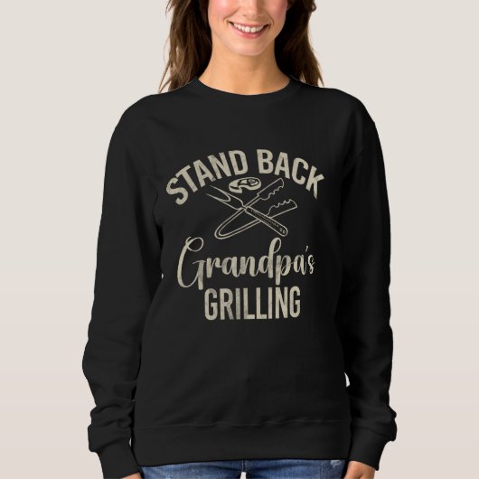 Achteruit opa grillen opa trui (Voorkant)