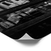 Achteruitgang op de brug in Venetië Poster (Hoek)