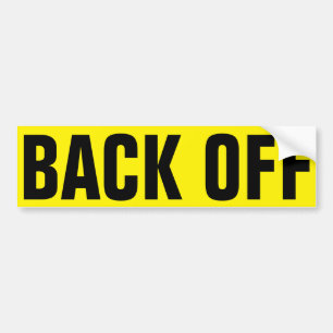 Achteruitrijdende waarschuwingssticker bumperstick bumpersticker