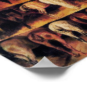 achtervoeten van paarden, bruin poster (Hoek)