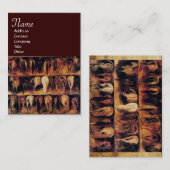 Achtervoeten van paarden, bruin visitekaartje (Voorkant / Achterkant)