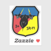 Achtervogel +3 pleisterkalk sticker (Vel)