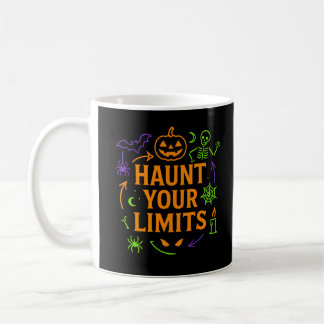 Achtervolg je grenzen Neon Halloween Koffiemok