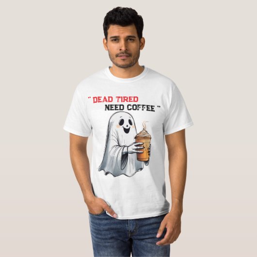 ACHTERVOLGD DOOR CAFEÏNE T-SHIRT (Voorkant volledig)