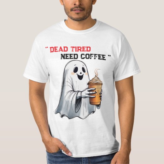 ACHTERVOLGD DOOR CAFEÏNE T-SHIRT (Voorkant)