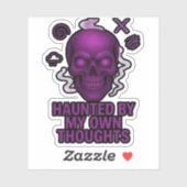 Achtervolgd door mijn eigen gedachten - Glitch Sku Sticker (Vel)