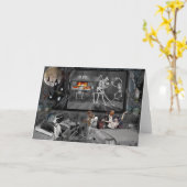 Achtervolgd Halloween aandrijving-binnen Kaart (Gele Bloem)