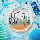 Achtervolgd Halloween Corn Field Papieren Bordje (Feest)