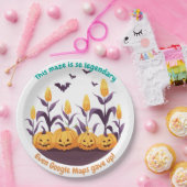 Achtervolgd Halloween Corn Field Papieren Bordje (Feest)