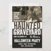 Achtervolgd kerkhof Theme Escape Room Halloween Kaart (Voorkant)