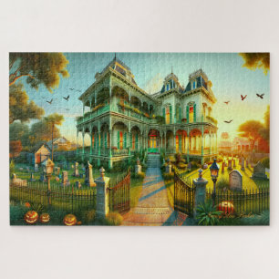 Achtervolgd landgoed "Raven's Roost" Creepy Dusk Legpuzzel