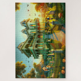 Achtervolgd landgoed "Raven's Roost" Creepy Dusk Legpuzzel