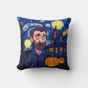 Achtervolgd Van Gogh Scene – Gothic sterrenbeeld H Kussen