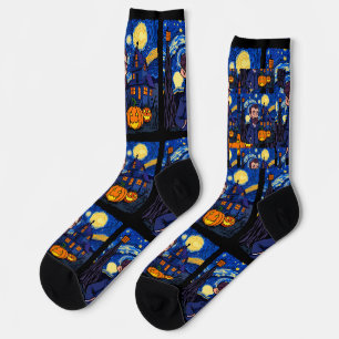 Achtervolgd Van Gogh Scene – Gothic sterrenbeeld H Sokken