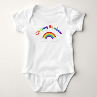 Achtervolging Rainbow baby bodysuit babyshower cad