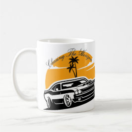 Achtervolging van de Horizon  Muscle Car Sunset Koffiemok