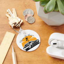 Achtervolging van de Horizon Muscle Car Sunset