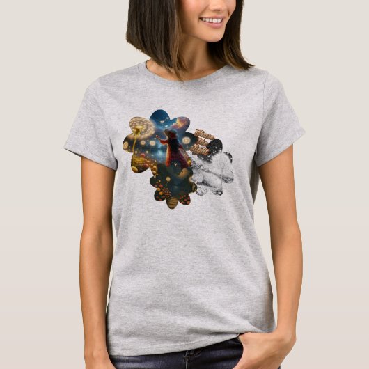 Achtervolging van de lichte kleding t-shirt (Voorkant)