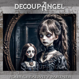 Achtervolging van onschuld - Decoupage - Tissuepapier