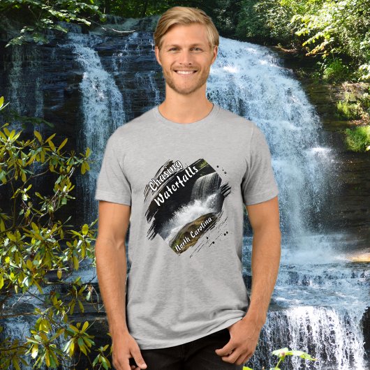 Achtervolging Watervallen Avontuur Wandelen Tri-Blend Shirt