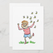 Achtervolgingen door bijen kaart (Voorkant / Achterkant)