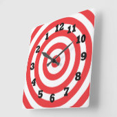 Achterwaarts Bulls-oog Vierkante Klok (Hoek)