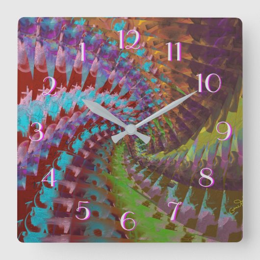 Achterwaarts draaiende klok (Voorkant)