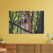 Achterwaarts kijken canvas afdruk (Insitu (Woonkamer))