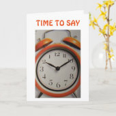 **ACHTERWAARTS** KLOK "50ste VERJAARDAG" KAART (Gele Bloem)