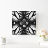 Achterwaarts zwarte en witte klok (Huis)