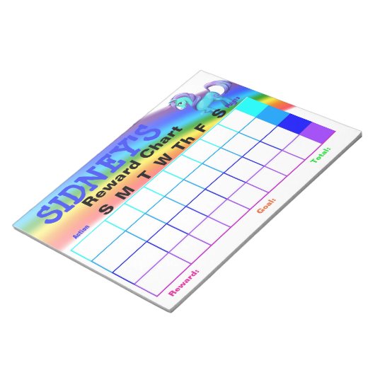 Achterwaartse grafiekBlocnote Notitieblok (Schuin)