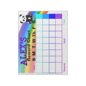 Achterwaartse grafiekBlocnote Notitieblok (Linkerzijde)