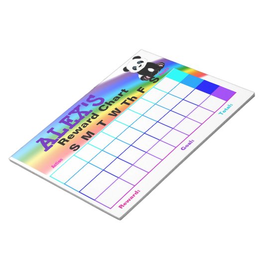 Achterwaartse grafiekBlocnote Notitieblok (Schuin)